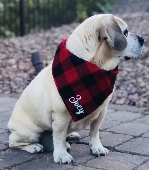 personalized dog bandanas