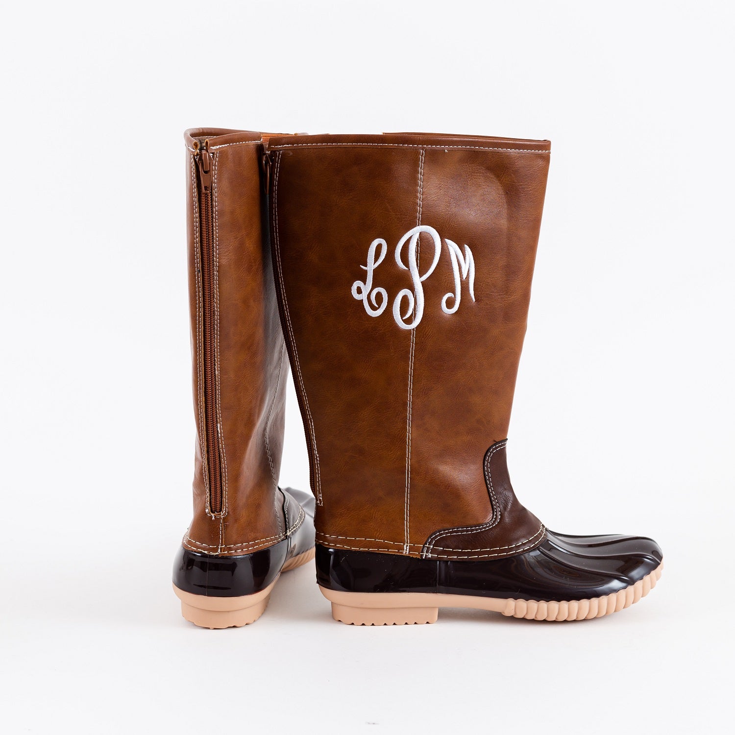 monogram rain boots