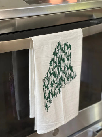 State of Maine Tea Towel