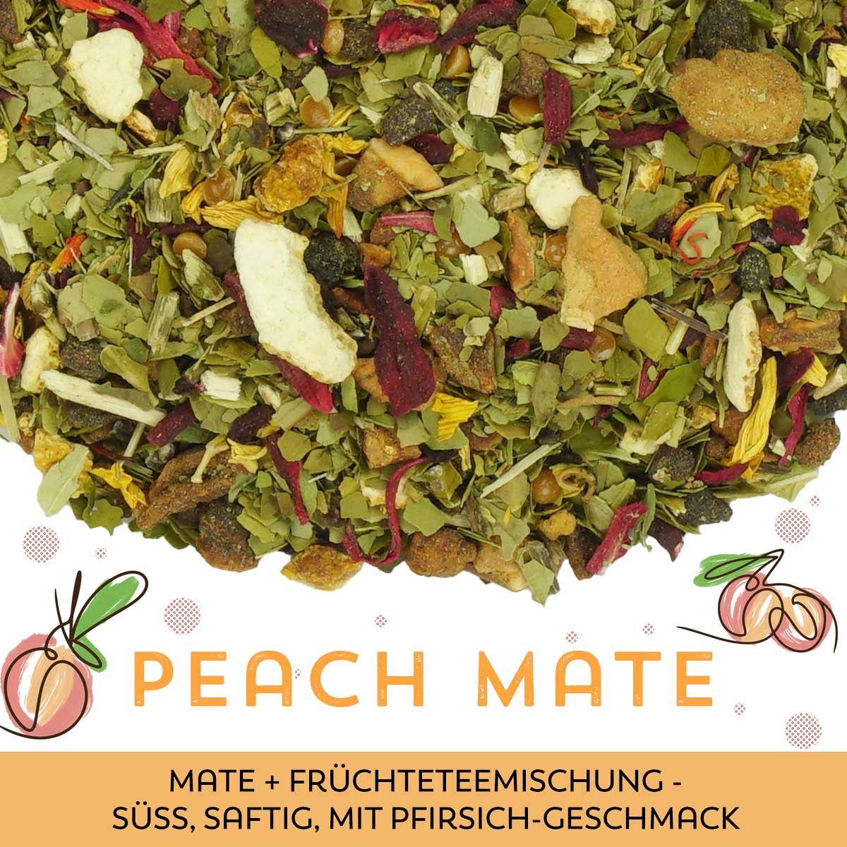 No. 5234 Mate-/Früchteteemischung Peach Mate