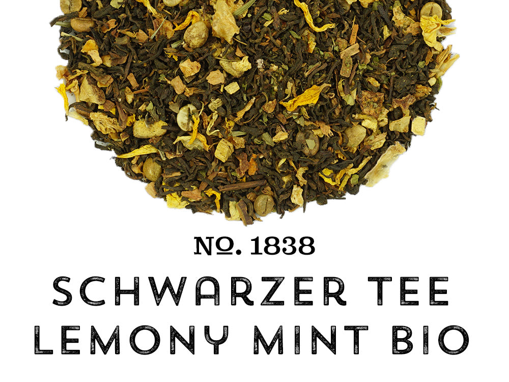 No. 1838 Schwarzer Tee Lemony Mint Bio