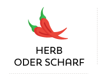 Geschmack: herb oder scharf