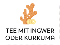 Tee mit Ingwer oder Kurkuma