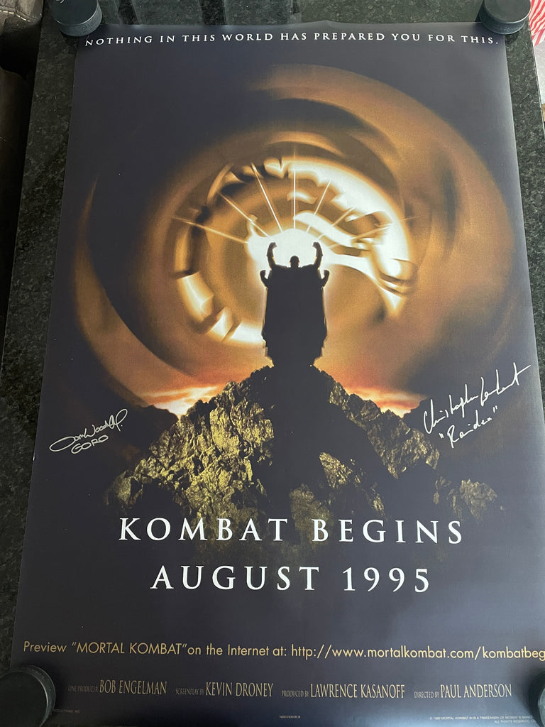 Sofisticado Pantano bisonte Tom Woodruff Jr Christopher Lambert signed 27"x40" Mortal Kombat Poste –  CPA Authentic Autographs