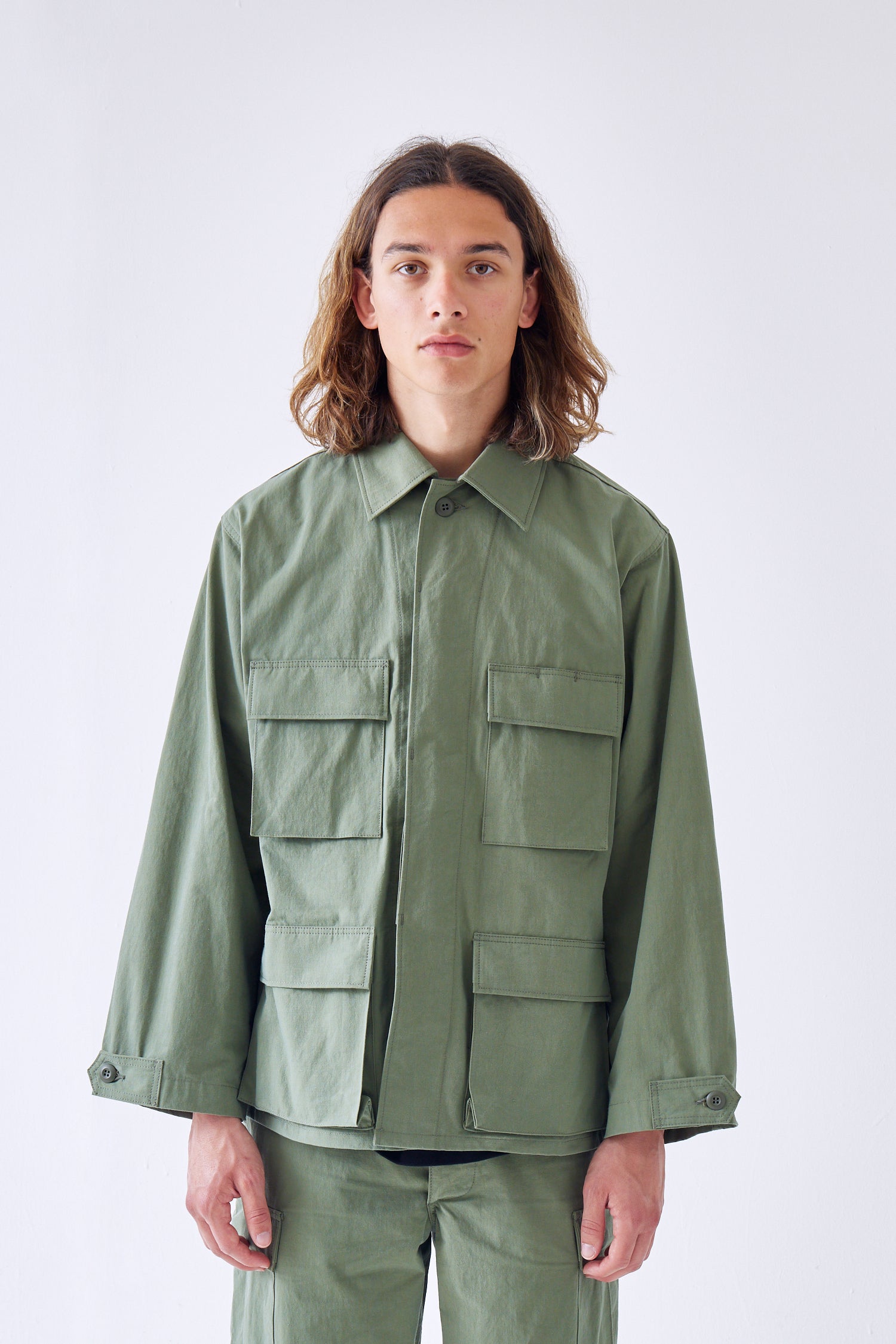 Wtaps SBS LS NYCO. RIPSTOP Olive Drab - ナイロンジャケット