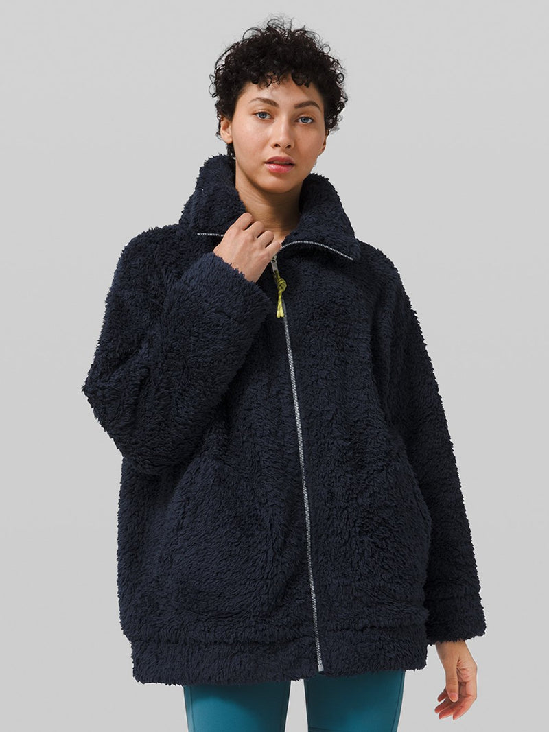 oh so sherpa full zip