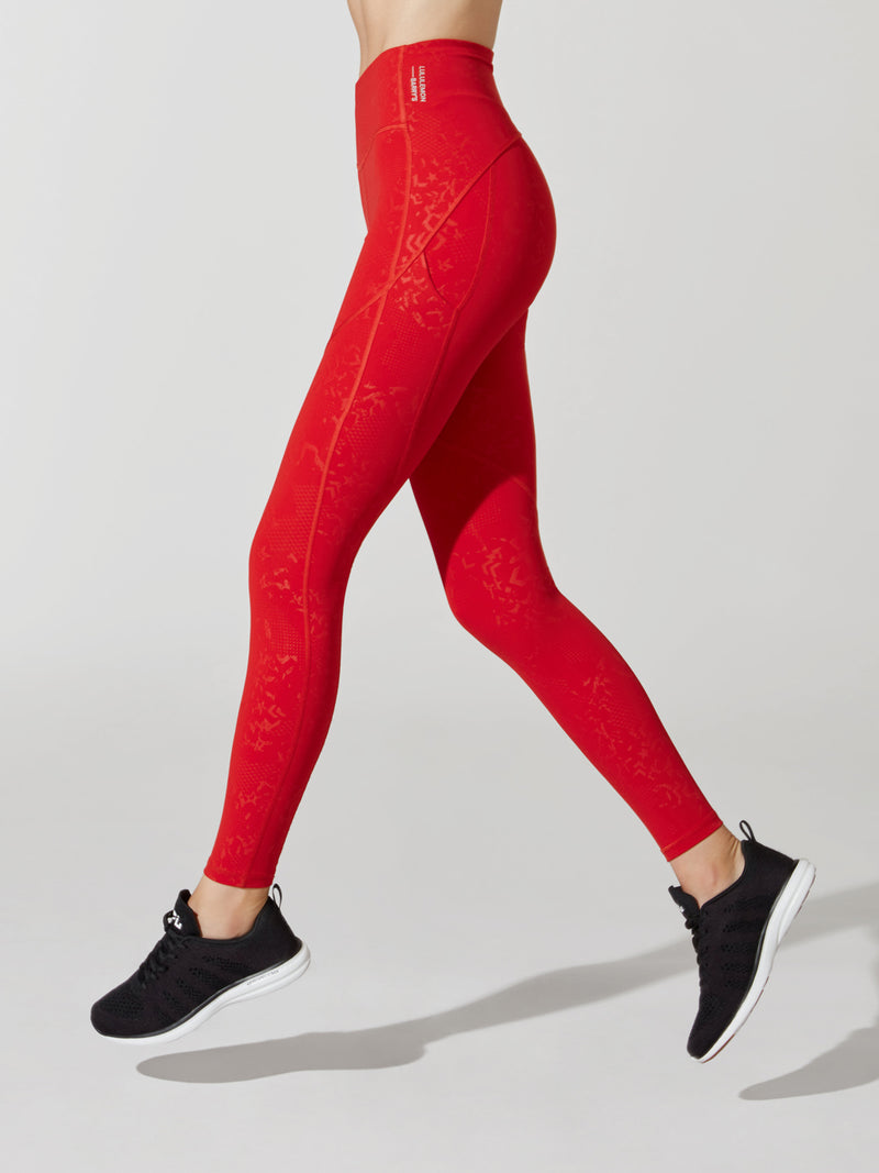 lululemon dark red leggings