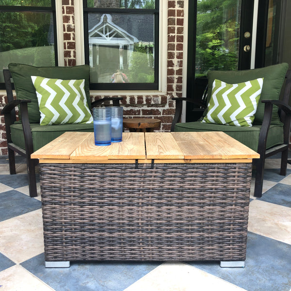 Cedar Outdoor Storage Coffee Table