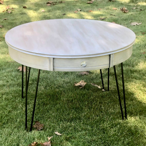 "After" picture of glam coffee table