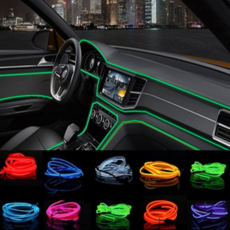 Free Universal Car Interior Ambient Lighting Kit 3meters