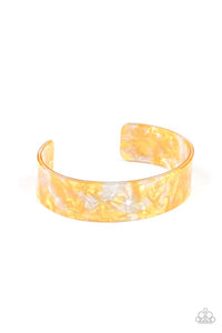 Glaze Daze - Yellow - Paparazzi Bracelet Image
