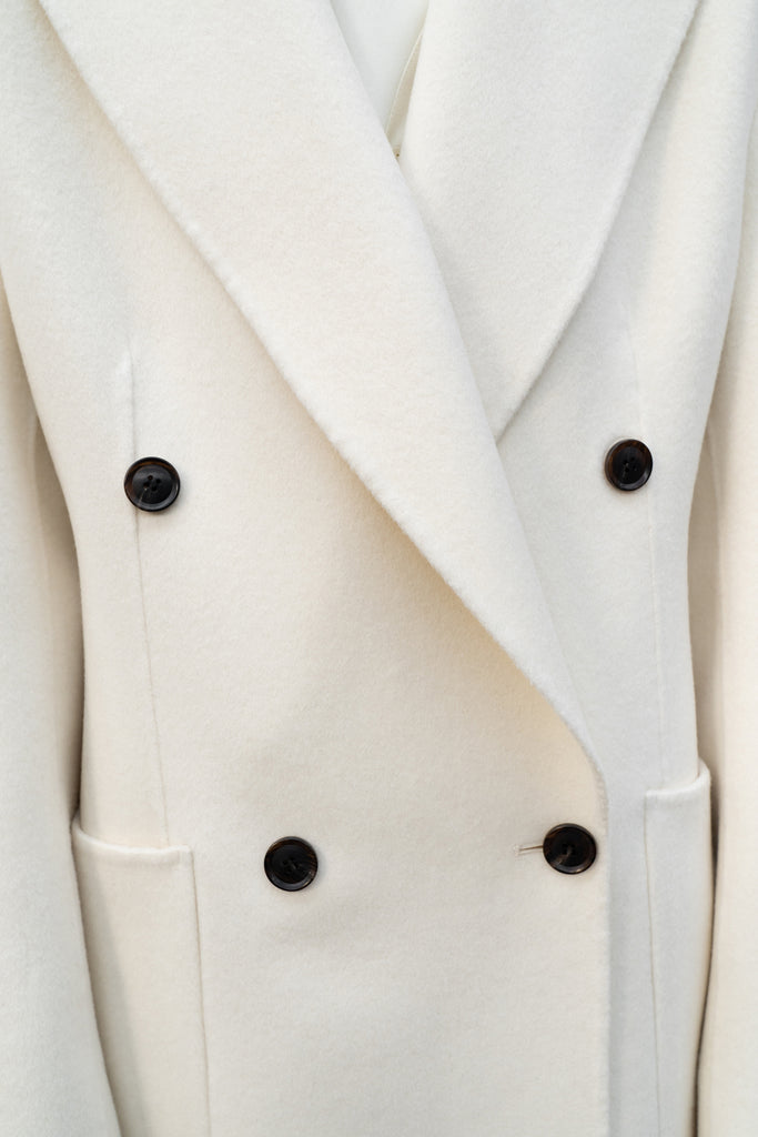 Handmade Double Coat - Ivory