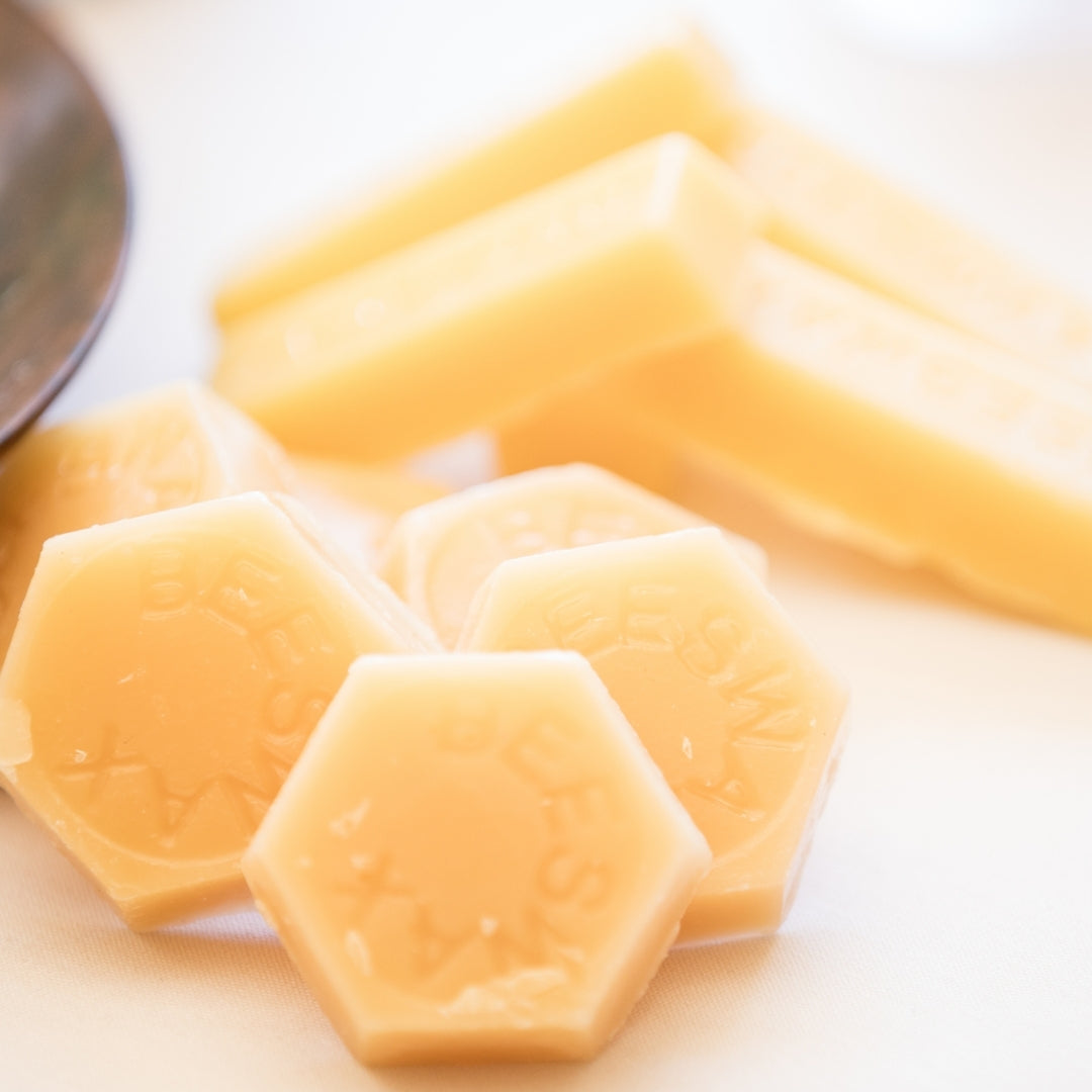 Traditional beeswax is used for wood and furniture glazing