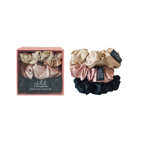 100% Mulberry Silk Scrunchies - The Essential Kit
