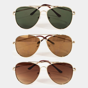 Double Bridge Aviators - Auntie La La's Boutique