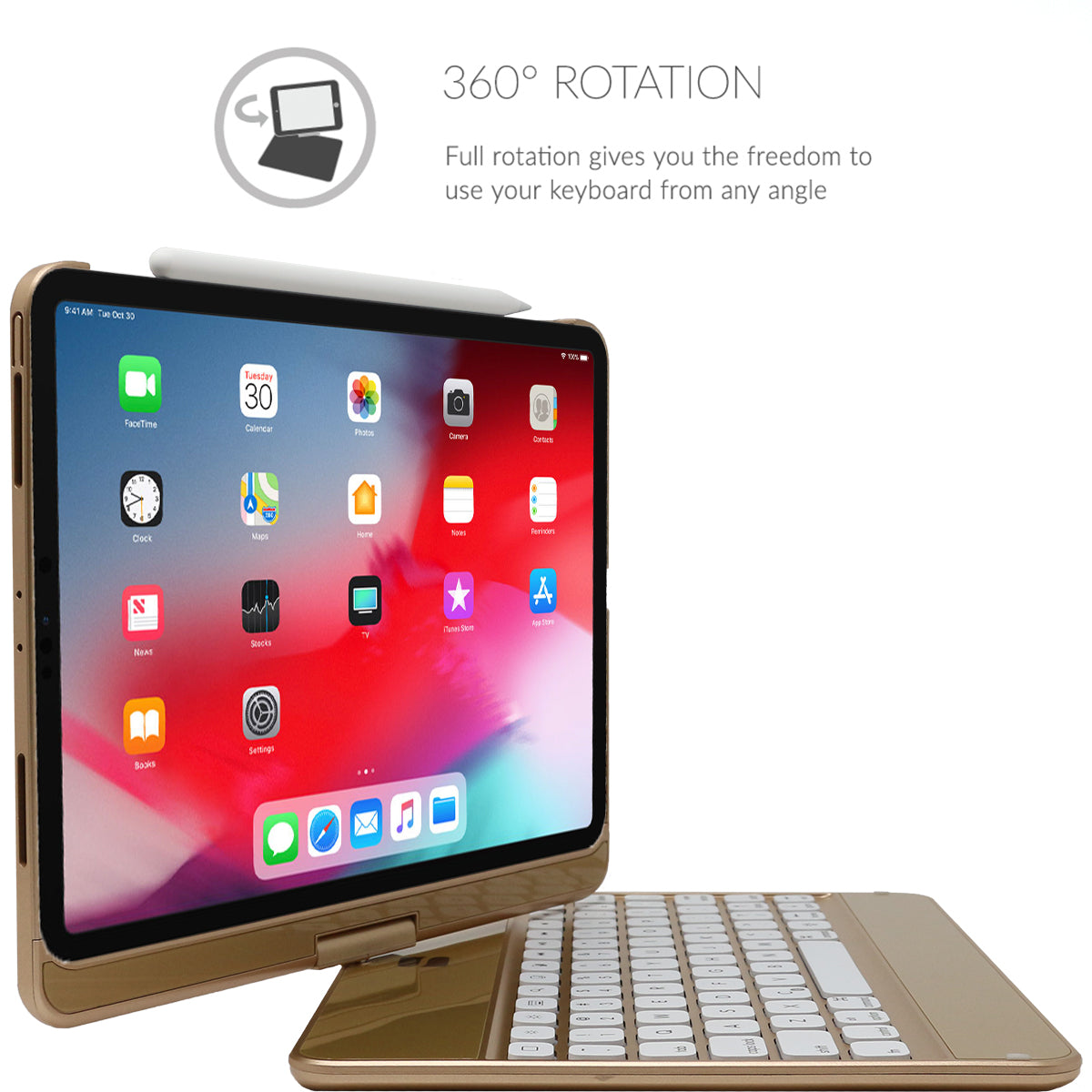 linnen Geweldig Spreek uit iPad Air 5 (2022) 360 Keyboard - Snugg.com