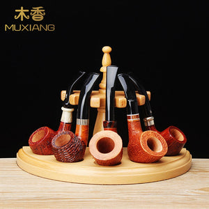 Tobacco Pipe Rack Stand Wooden W 4 Colors 5 Pipes 4m Smoke Shop