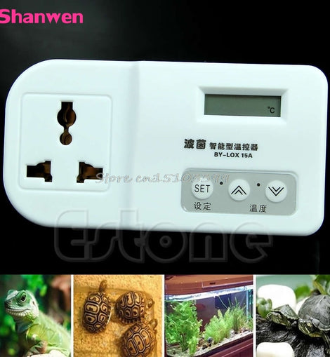 New Digital Thermostat For Reptile Lizard Snake Heat Mat Lamp