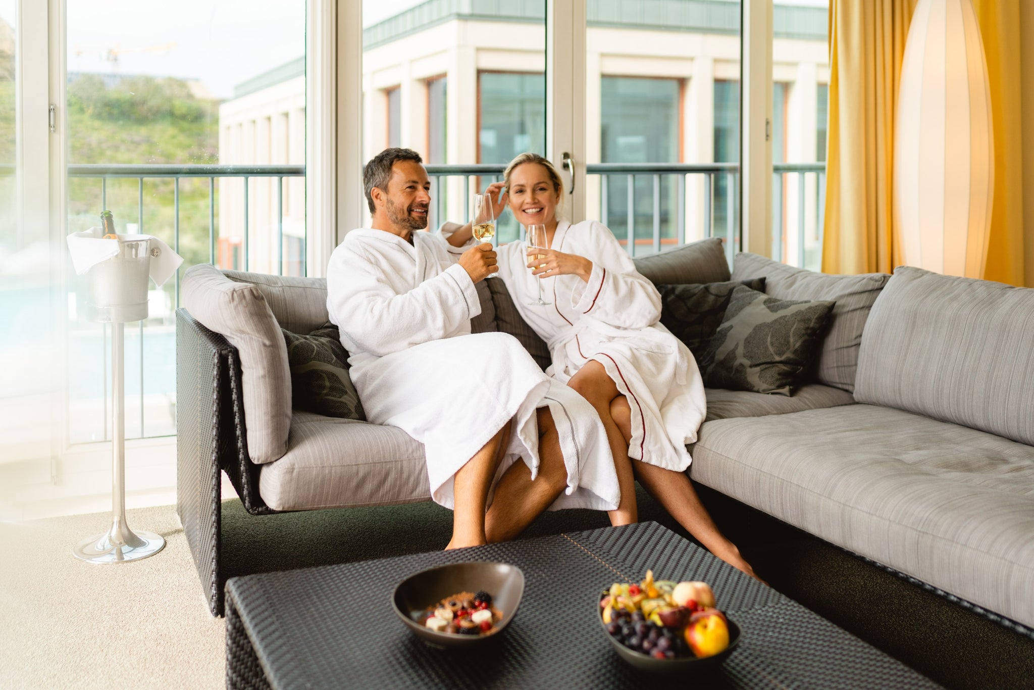 Couple enjoying their stay at the A-ROSA Sylt Spa in Germany
