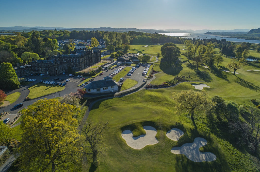 The golf course at Mar Hall Resort in Scotland