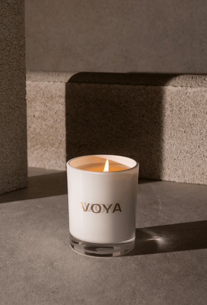 VOYA's New Luxury Eucalyptus Rosemary Lime Scented Candle