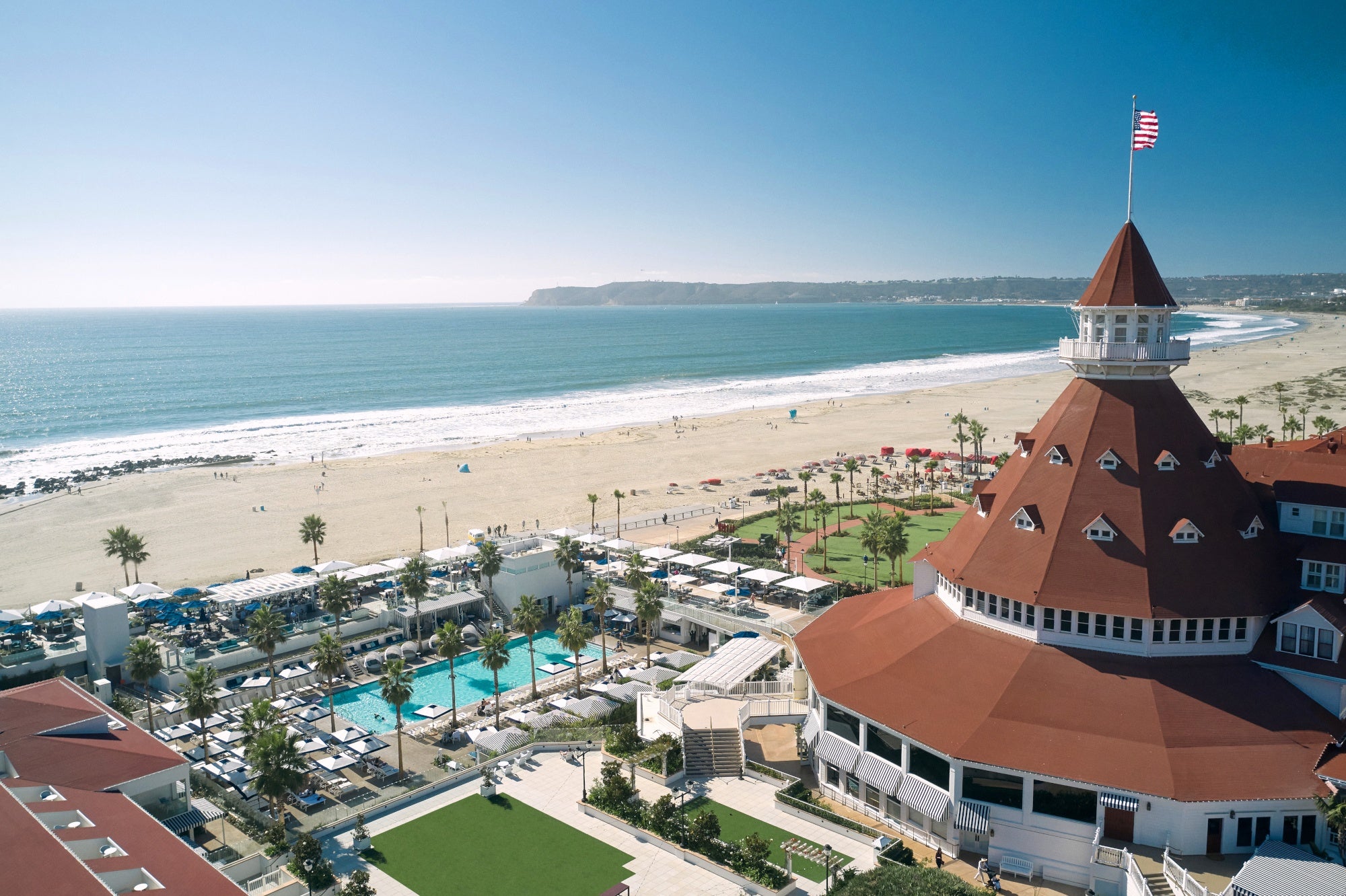 View from Hotel Del Coronado in California 