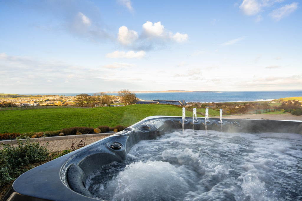 hot tub at the Salthouse hotel Northern Ireland