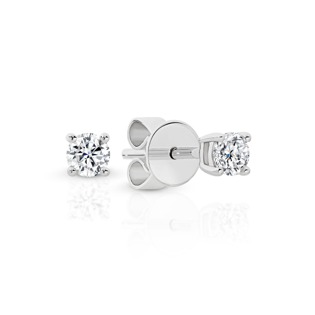 White gold diamond earrings 0.25ct – Duffs Jewellers