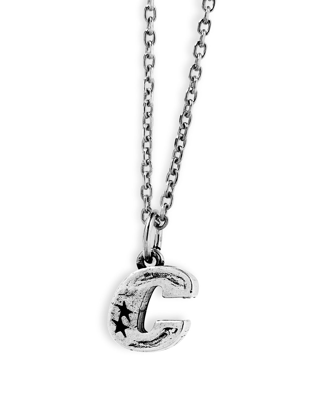 Diamond Letter C Pendant Necklace 1/10 ct tw Round 10K White Gold | Jared