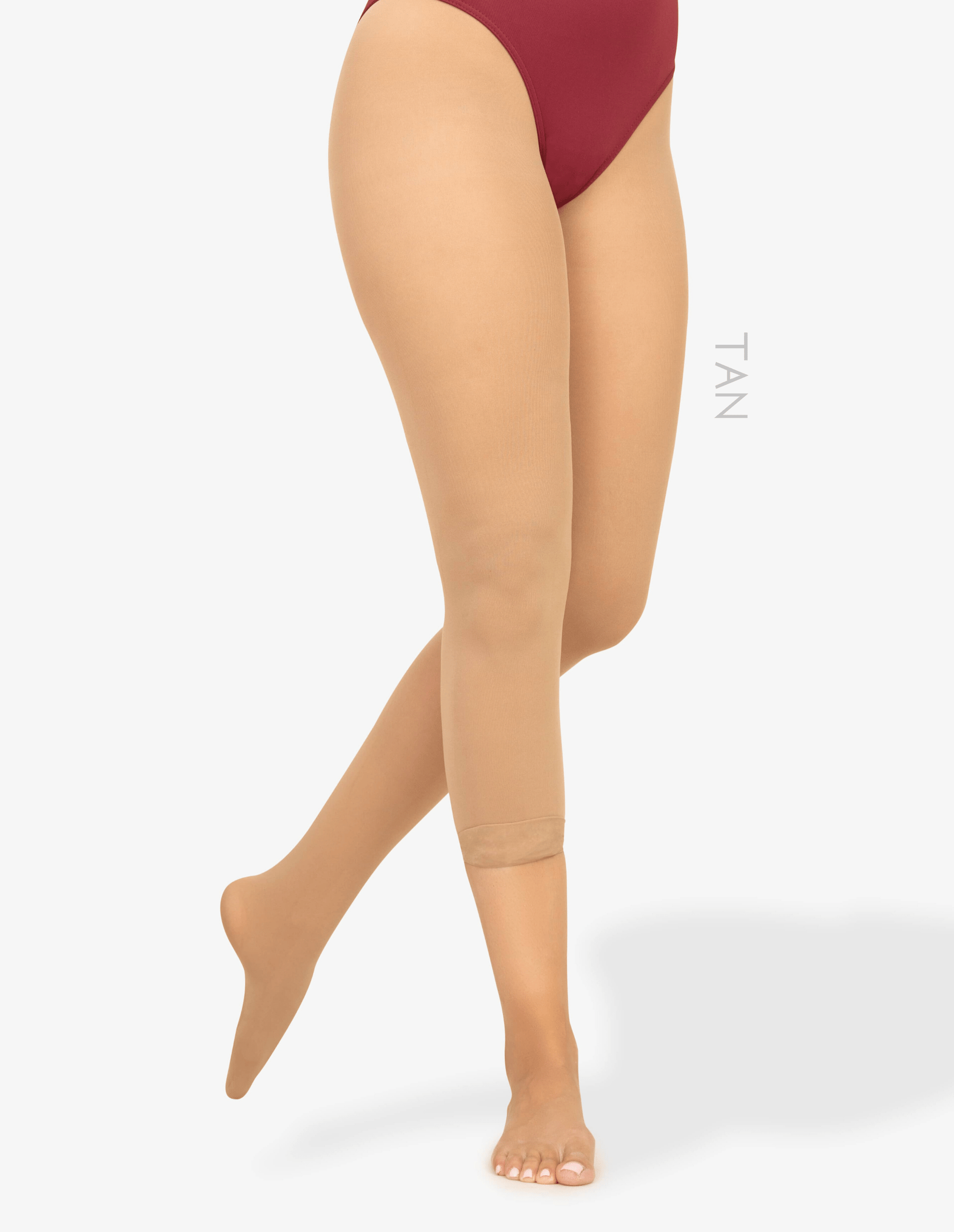 Dance Tights TAN / SKIN TONE CONVERTIBLE For Jazz & Tap Tod to XL Adult ON  SALE!