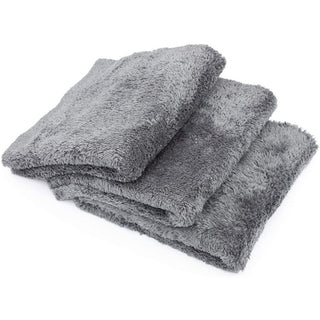 The Rag Company Edgeless 245 All Purpose Microfiber Terry Towel (16x16) | Car Supplies Warehouse Black / Case - 300 Qty