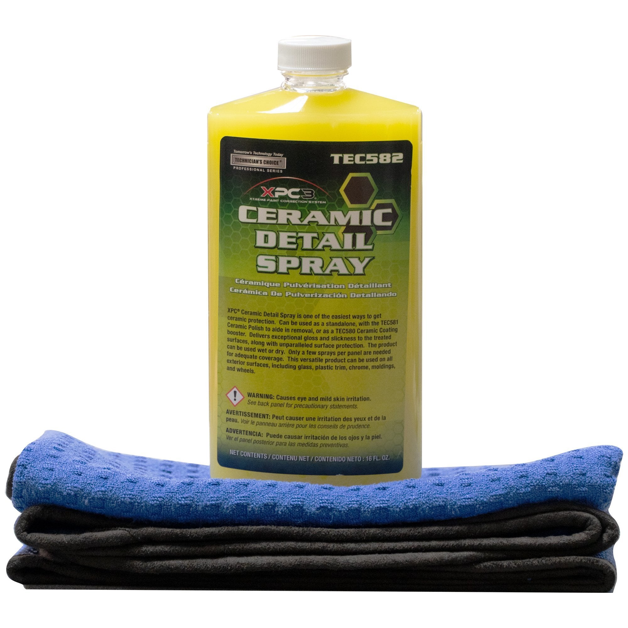 TECHNICIAN'S CHOICE  TEC582 Ceramic Detail Spray Detailer's Kit - 16 – Car  Supplies Warehouse
