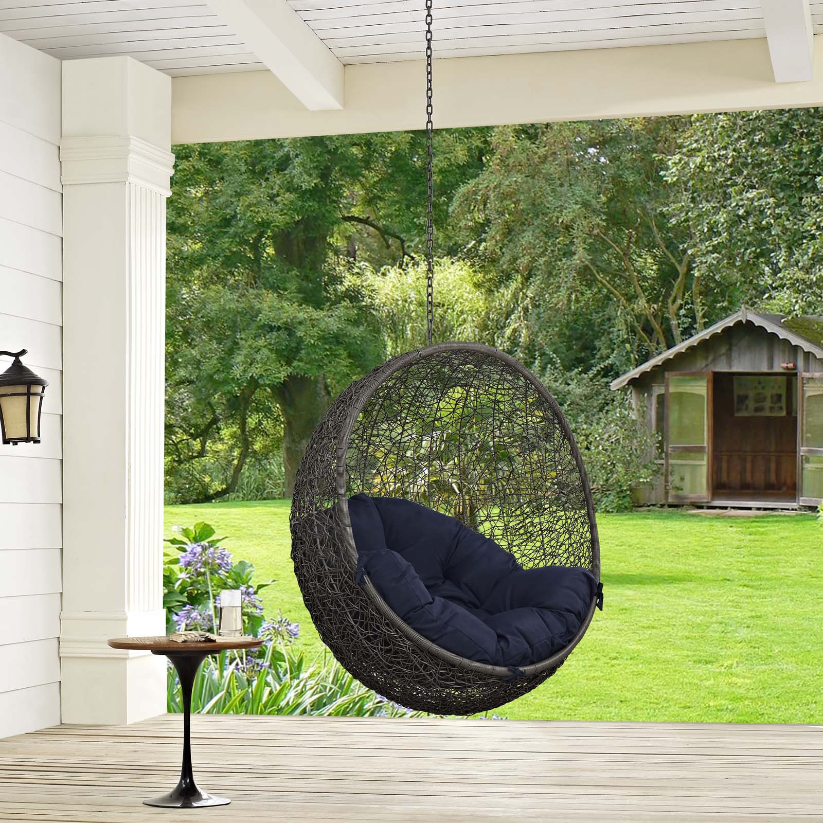 hide outdoor patio swing chair