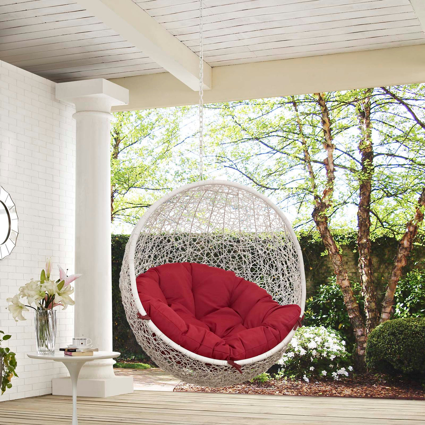 hide outdoor patio swing chair