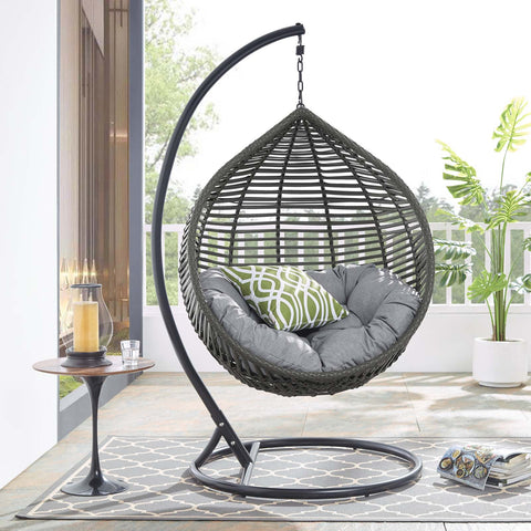 oval shape swing chair