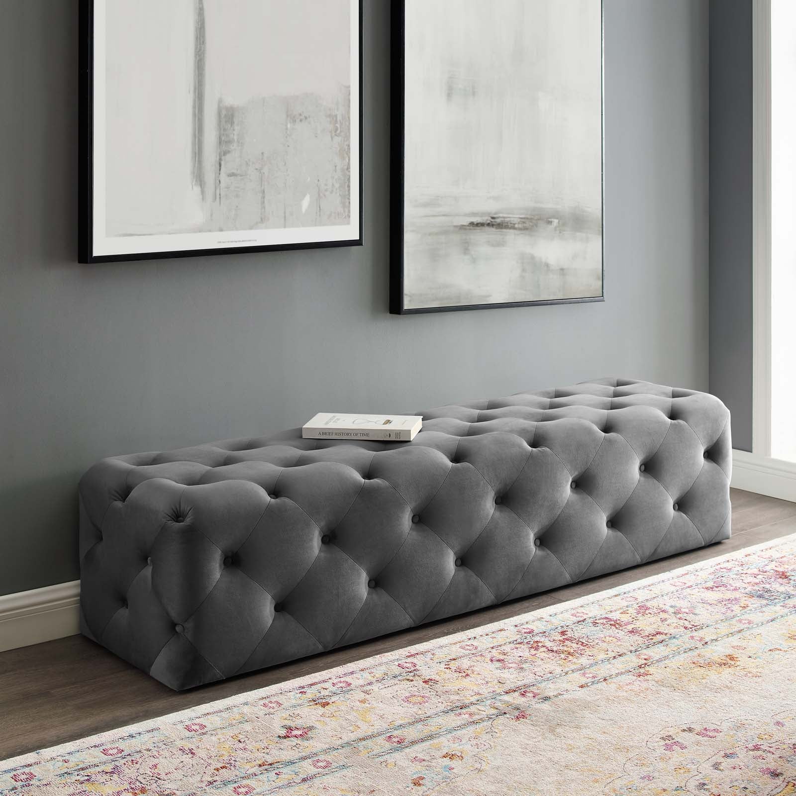 72 inch upholstered bench