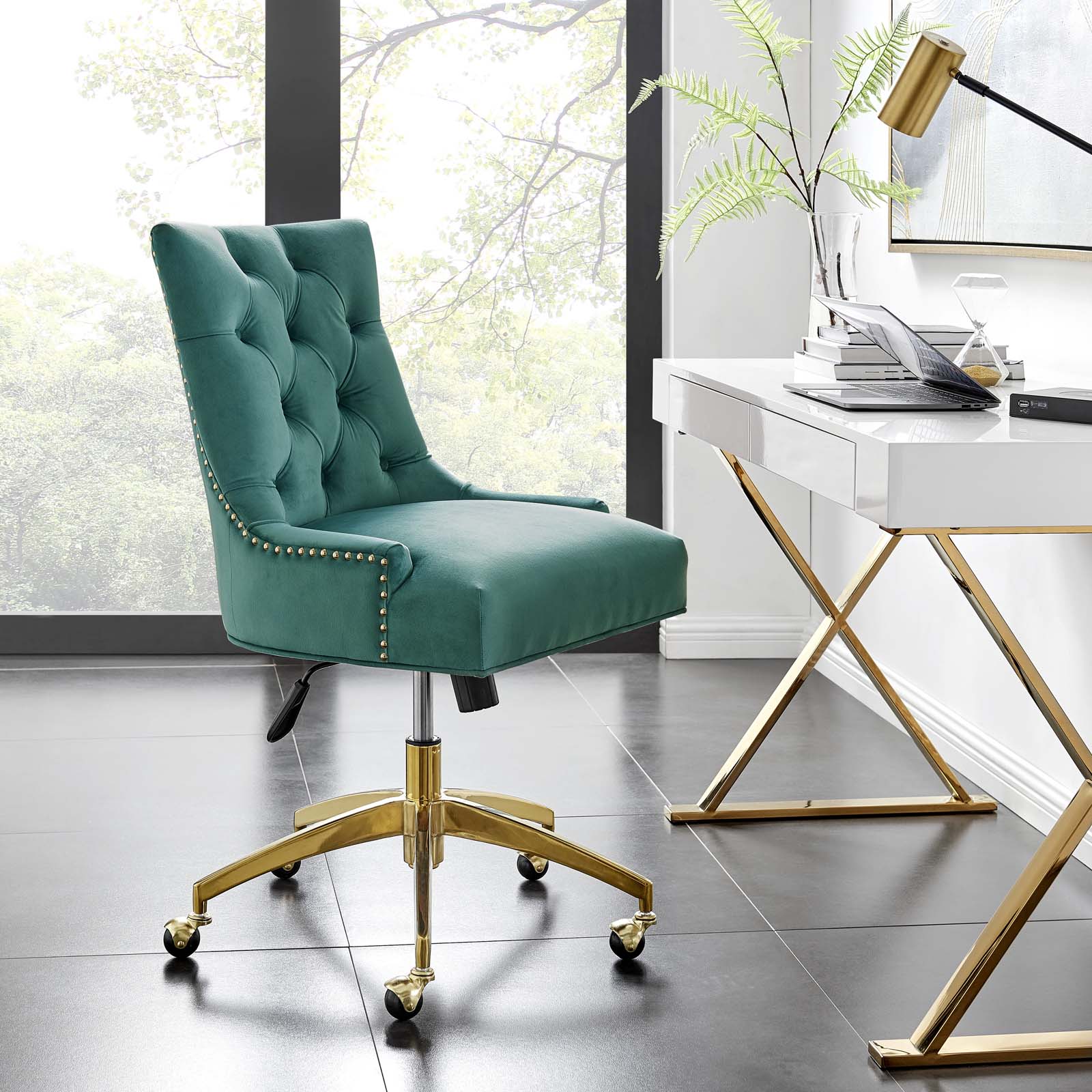 teal executive chair