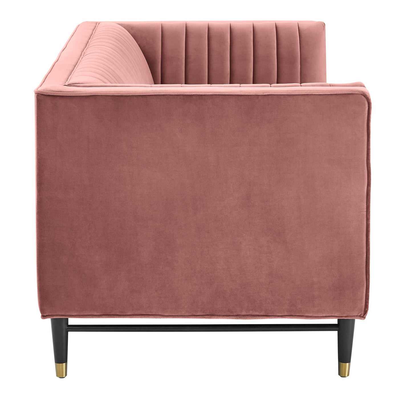 Devote Channel Tufted Performance Velvet Loveseat — Lexmod