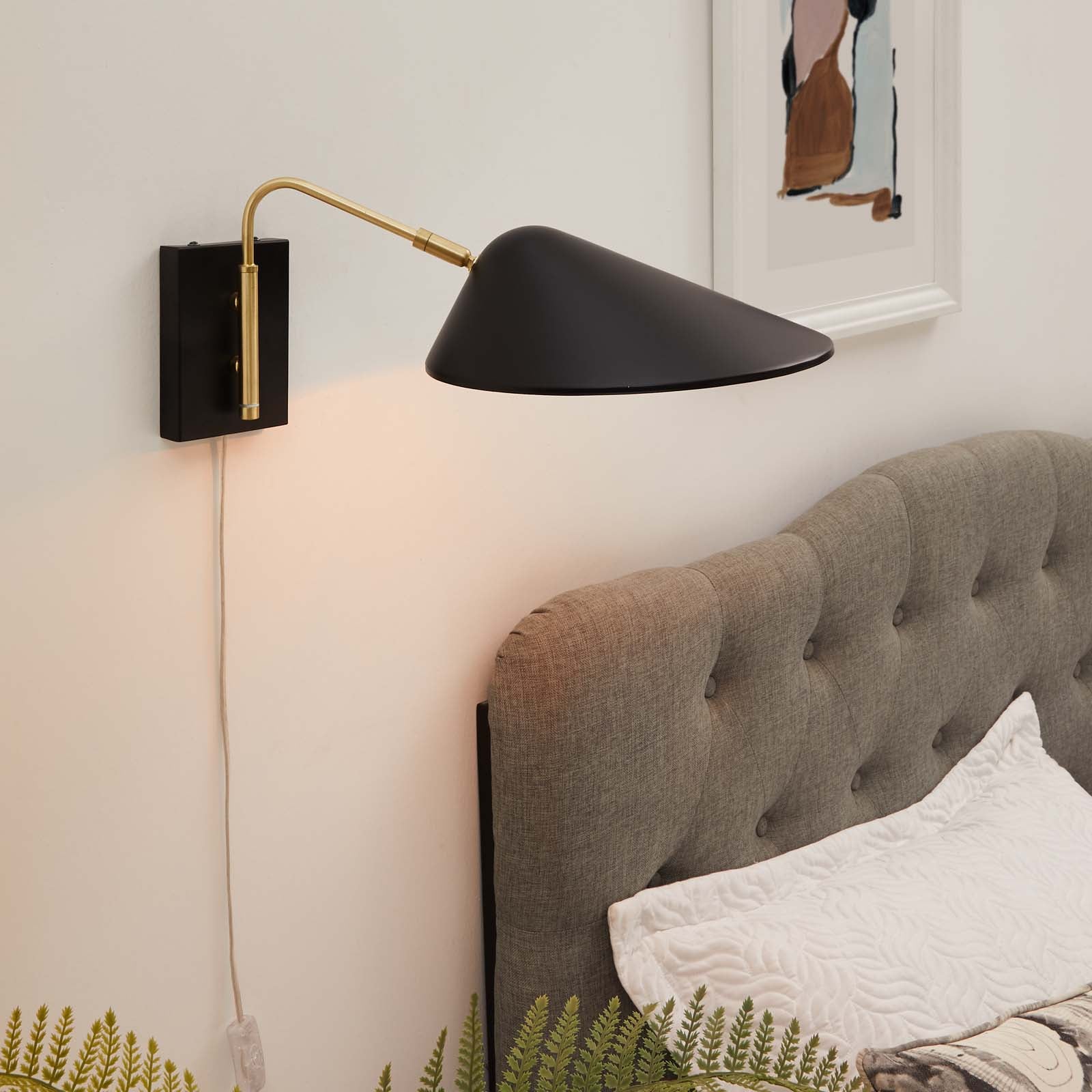 swing arm lamp bedroom