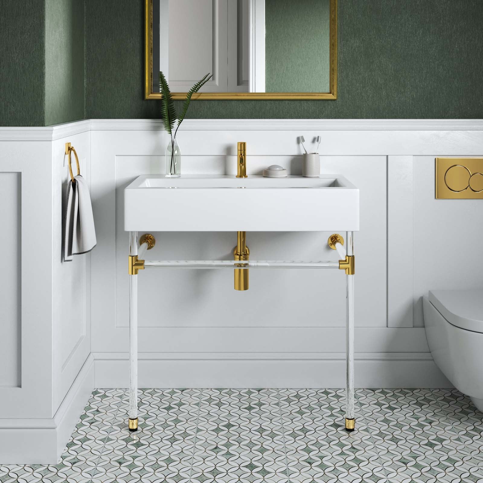 gramercy white bathroom cabinets