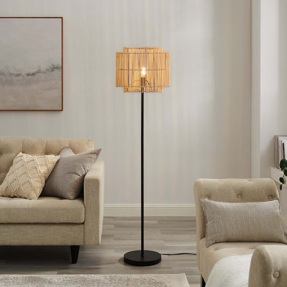 Nourish Bamboo Floor Lamp — Lexmod