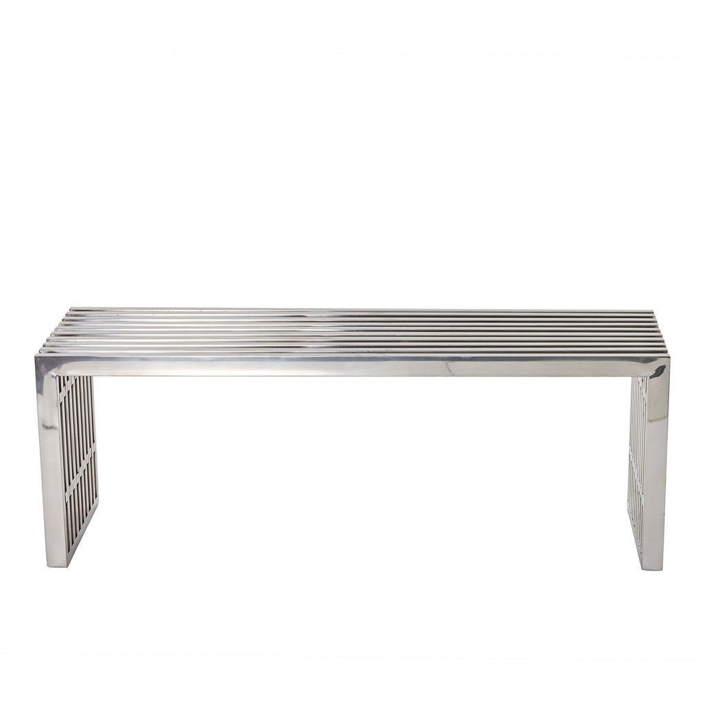 Polished Stainless Steel Bench - 47