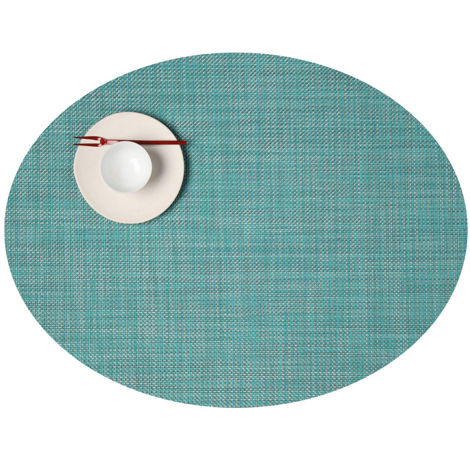 Chilewich Mini Basketweave Placemat in Turquoise – Vertigo Home