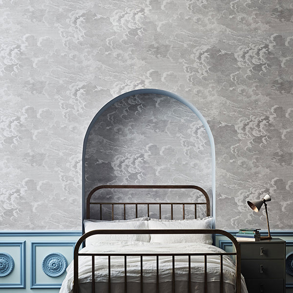 Cole & Son - Fornasetti Nuvolette Wallpaper - Soot & Snow – Vertigo Home