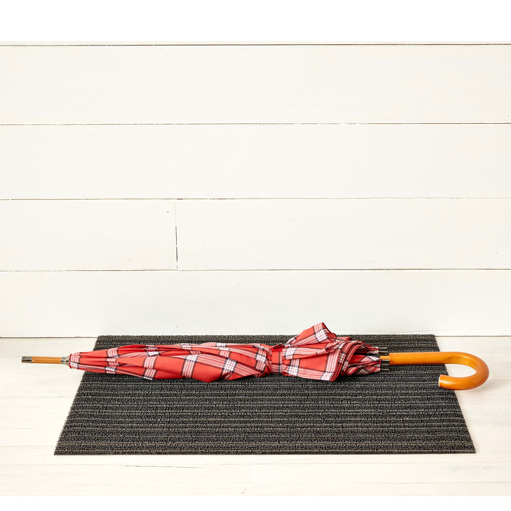 Chilewich Shag Skinny Stripe Utility Mat Color Steel ...