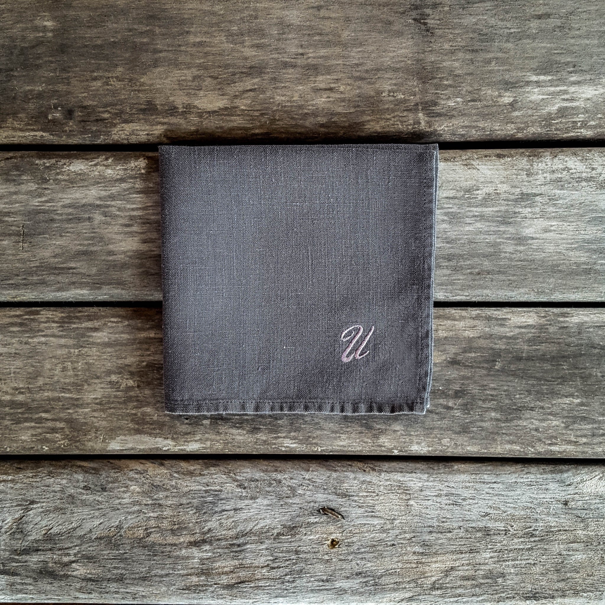 monogrammed linen handkerchiefs