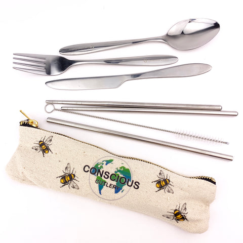 Reusable Utensil Set - Mandala Pouch – Center Goods