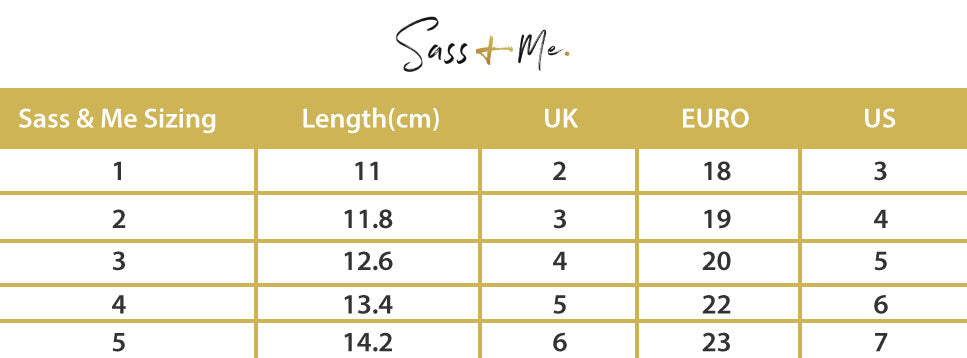 Sas Shoes Size Chart