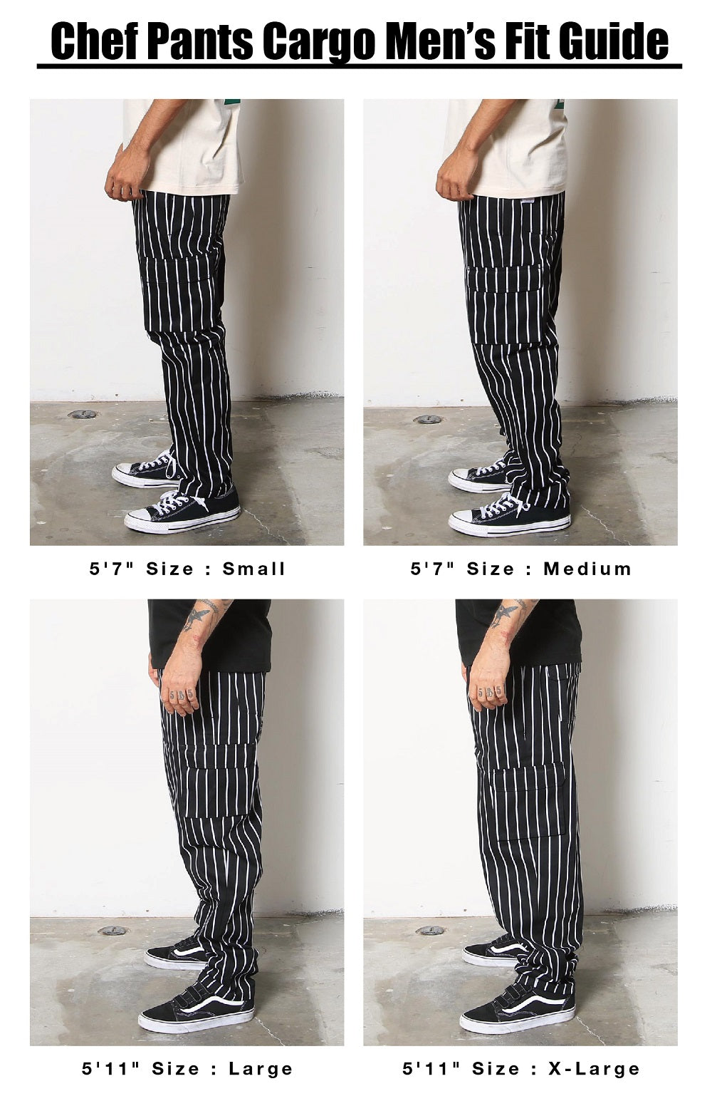 Cookman Chef Pants - Checker : Black