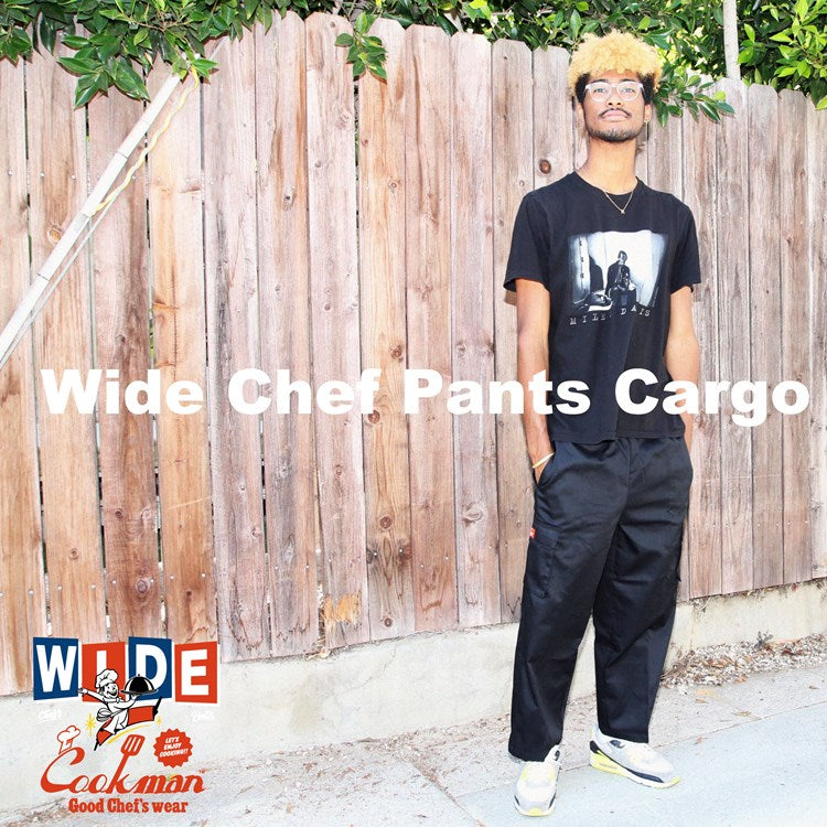 Cookman Wide Chef Pants - Stripe : Black – Cookman USA